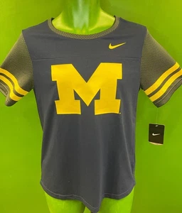 NCAA Michigan Wolverines Blue & Grey Jersey-Style Top Women's Medium NWT - Picture 1 of 4