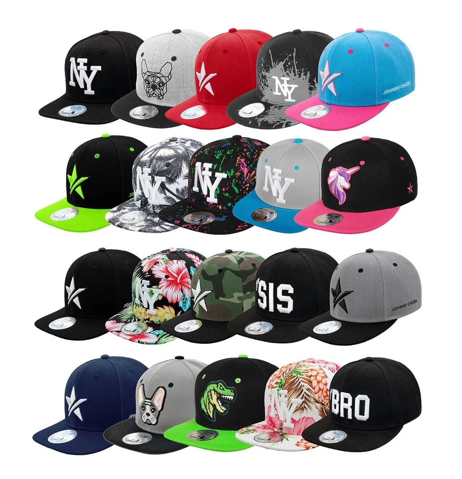 JOHNNY CHICOS Snapback Kinder Kids Kindercap Baseball Cap 49-56cm Kopfumfang