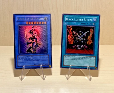 YuGiOh Black Luster Soldier + Black Luster Ritual - SYE-024 +025 - 1st Edition - Bild 1 von 4