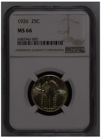 1926 NGC MS66 Standing Liberty Quarter Cover