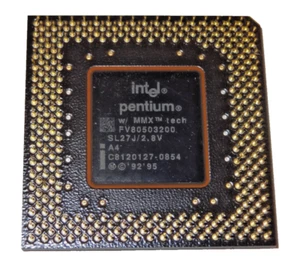 Intel Pentium MMX SL27J 200MHz/66MHz Socket/Sockel 7 CPU FV80503200 Processor - Picture 1 of 2