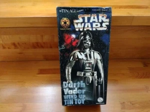 Star Wars Darth Vader OSAKA Wind Up Tin Toy Vintage figure toy w/box used 1997 - Picture 1 of 24