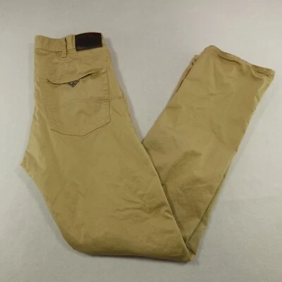 Pantalones chinos Armani Exchange A|X para hombre 32x34 Act 32x33 beige calce regular caqui Foto 1 de 4