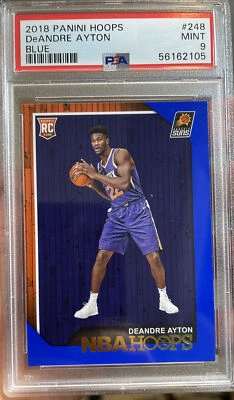 Rare 2018 Panini NBA Hoops Blue Rookie DeAndre Ayton  PSA 9 Mint Phoenix SP - Image 1 of 3