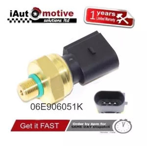 AUDI VW SEAT SKODA LOW FUEL RAIL PRESSURE SENSOR SENDER 06E906051K - Picture 1 of 2
