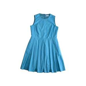 Red Valentino Minikleid C43 Celeste Plissee Größe XL IT48 Blau Neu mit Etikett - Bild 1 von 8
