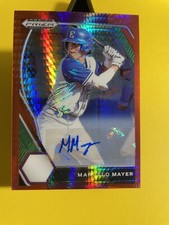 2021 Panini Prizm Draft MARCELO MAYER AUTO 🔥 Hyper Red & Purple Prizm RC #PDP4