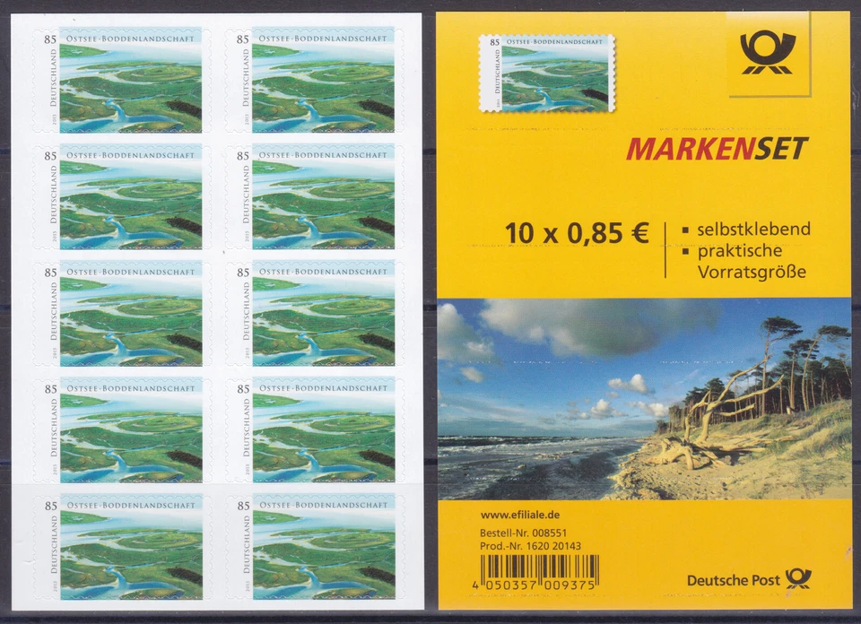 Federal Republic Film Sheet FB 45 ** Wild Germany Baltic Sea Bodden Landscape - Image 1 of 1