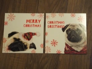 293: GC-53 * PUGS CHRISTMAS CARDS PK 10 - Picture 1 of 4