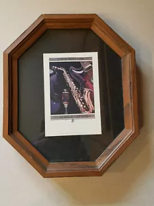 Cartolina d'epoca Paul Masson serie estiva '85 con cornice in rovere - Foto 1 di 7