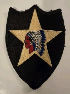 2nd Infantry Division Patch - WW2 WWII  - Picture 1 of 2