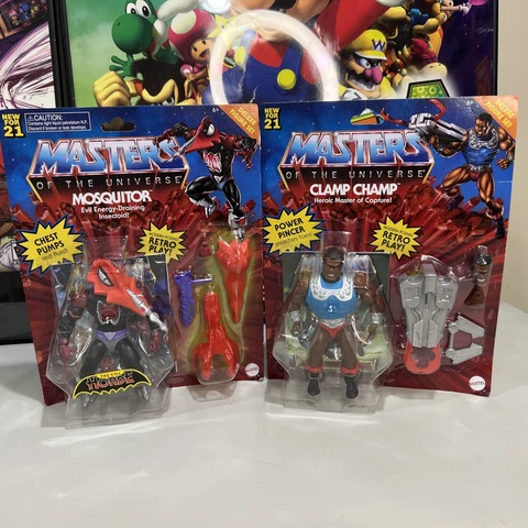 Mattel Masters of the Universe MOSQUITOR AND CLAMP CHAMP Origins Deluxe Action Cover