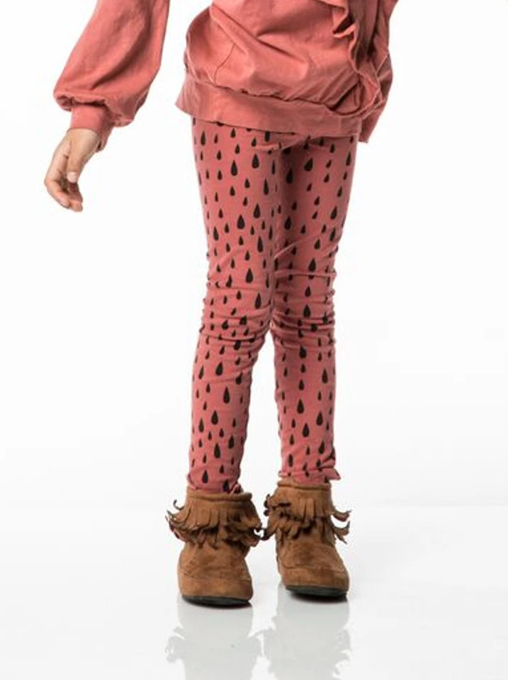 GIRLS Joah Love Nadia Rain Print Crossover Waist Leggings - Image 1 of 4