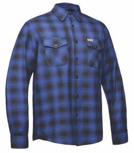 Men's Black - Blue checkered Flannel Size 4XL - Picture 1 of 2