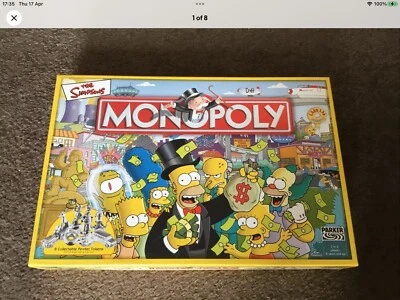 Simpsons Monopoly Board Game  - Image 1 of 4