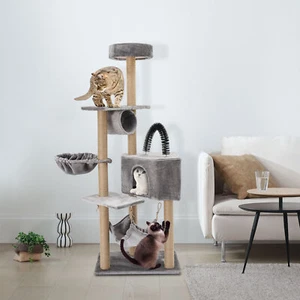 Marco de escalada para gatos de pie para el hogar, sala de estar marco de escalada para gatos - Imagen 1 de 21