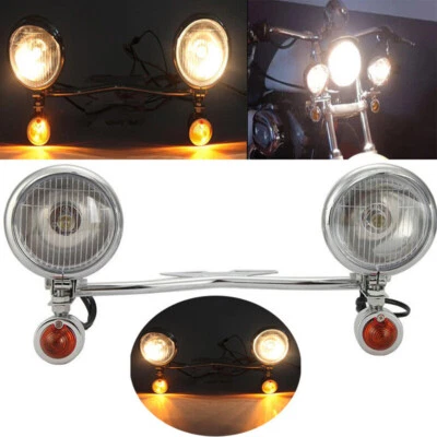 Driving Passing Fog Turn Signals Light Bar Kit For Honda Shadow ACE 1100 VT1100C - Image 1 of 4