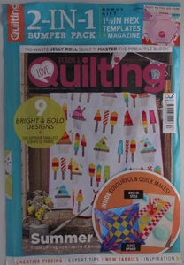 Love Patchwork & Quilting magazine #153 2025 Summer + 1 1/2 inch Hex templates - Picture 1 of 2