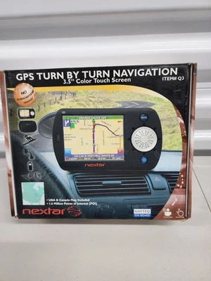 Nextar Satellite Travel Navigation 3.5" Color Touch Screen Q3 OPEN BOX FREE SHIP - Image 1 of 4
