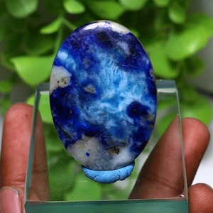 Tormenta Ártica ~ 63 CT Natural Afganita Calidad AAA 44x31mm Piedra preciosa Cabujón Ovalada - Imagen 1 de 11