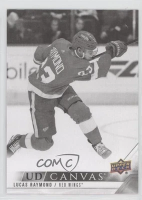 2022-23 Upper Deck Series 2 UD Canvas Black & White Lucas Raymond #C149 - Image 1 of 2
