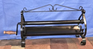VINTAGE FIREPLACE NEWSPAPER LOG ROLLER WITH WOOD HANDLE - Picture 1 of 4