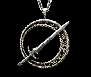 Dark Souls Torch Torch Klinge des Dunkelmondes Anhänger Halskette NEU Japan - Bild 1 von 11
