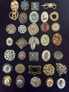 RESTPOSTEN X 34 VINTAGE & MODERNER MODESCHMUCK SCHALCLIPS / RINGE - Bild 1 von 6