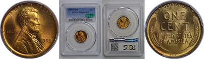 1909-VDB Lincoln Cent   PCGS MS-66+ RD  CAC - Image 1 of 3