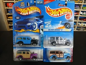 Hot Wheels 40s Woodie lot of 4 includes silver series - Picture 1 of 5