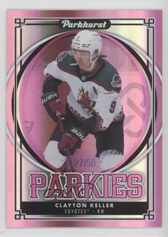 2023-24 Upper Deck Parkhurst Parkies Pink /50 Clayton Keller #P-41 - Image 1 of 2