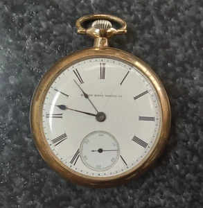Antico orologio da tasca Elgin modello 5 grado 288 misura 18s 7j funzionante condizioni * W1069 - Foto 1 di 17