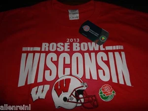 2013 Rose Bowl - T Shirt - Large Size - Wisconsin Badgers - Picture 1 of 8