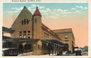 Bahnhof, Hartford, Connecticut Vintage PC veröffentlicht 1922 - Bild 1 von 2
