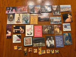Lot of 36 Art Famous Paintings, Quotes, Travel Etc Refrigerator Magnets, Cool - Picture 1 of 7