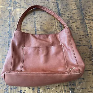 Borsa a tracolla American Leather Co. marrone hobo borsa a mano morbida sottile - Foto 1 di 24