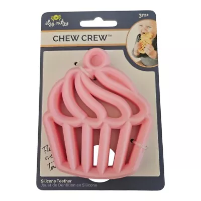 Itzy Ritzy Chew Crew Silicone Baby Teether Cupcake New In Package - Image 1 of 4