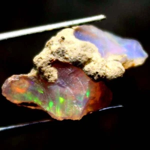 02.45 Cts 100% Natural Ethiopian Opal Rough Welo Fire opal rough 8X15X6 mm BC-25 - Picture 1 of 8