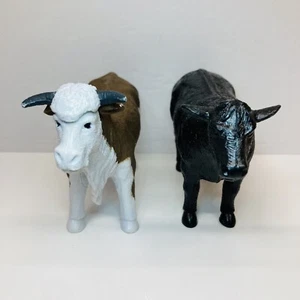 Hereford Rinder Kuh 3,5" realistische Figur Sammlerstück Farm Ranch Diorama Spielzeug - Bild 1 von 20