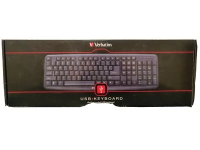 Verbatim Slimline Corded USB Keyboard  (99201) - Image 1 of 4