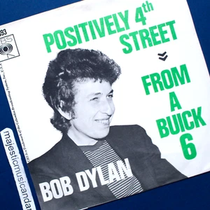 RARE SMILE COVER ORIGINAL 1965 BOB DYLAN POSITIVELY 4TH ST 7" VINYL 45 RARE - Picture 1 of 7