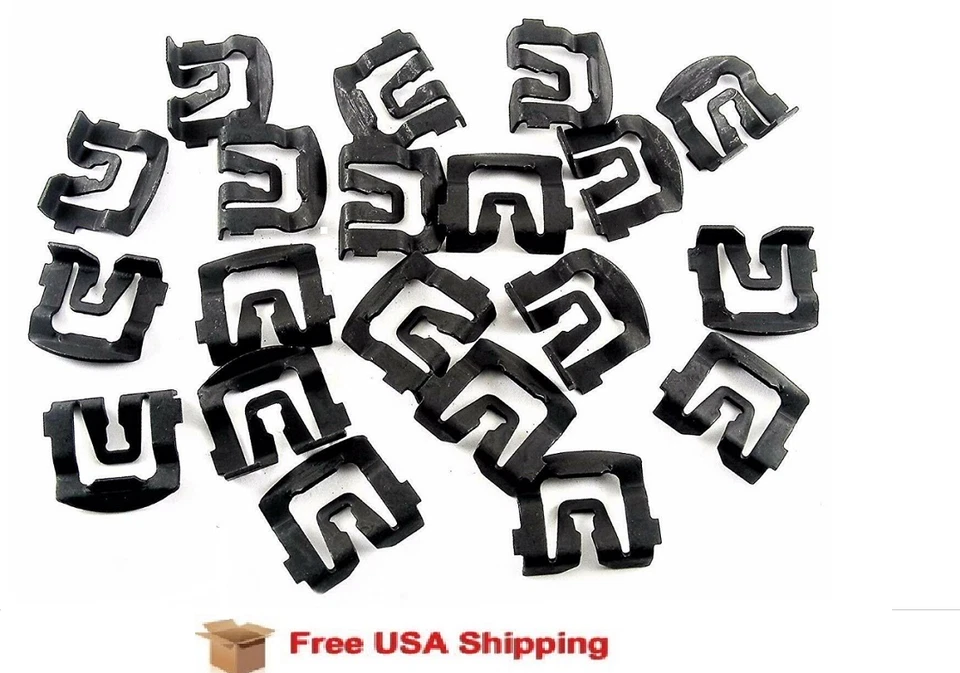 Fits 1980-97 Thunderbird Windshield Or Rear Window Trim Molding Clip 20pc #120 - Image 1 of 1