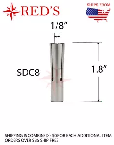 SDC8 PRECISION Spannzange 1/8 Zoll, CNC Fräse ATC Router Drehmaschine Werkzeug Fräsen SDC 8 - Bild 1 von 1