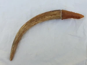 Prehistoric Neolithic Prehistory Tool Dagger Flint Cut Replica Deer - Picture 1 of 14