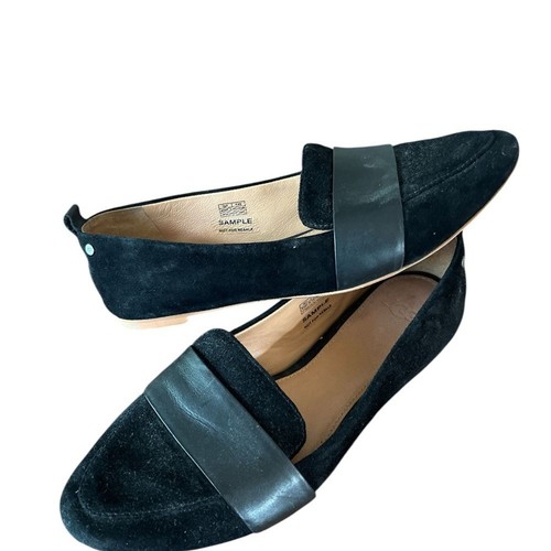 Mocassini UGG Jonette scamosciati taglia 7 neri slip on ballerine stile classico