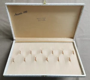 Vintage leather white box for 12 spoons pcs Silver 800 in Good Condition - Picture 1 of 7