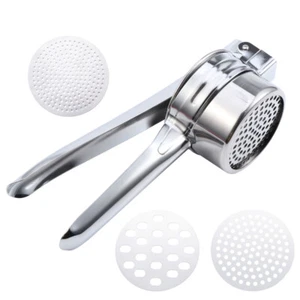 Potato Ricer Stainless Steel Non-slip Handle Masher Fruit Yams - Picture 1 of 8