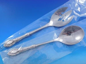 King Richard by Towle Sterling Silver Salad Serving Set Pierced Custom 10 3/4" - Picture 1 of 6