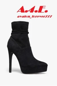 Brand New black Suede ankle boots Nakisha by Shoedazzle. Size 9.5 - Picture 1 of 11