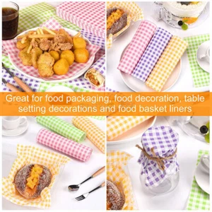 100pcs Food Grade Air Fryer Disposable Paper Liner Greaseproof Sandwich 18*18CM - Picture 1 of 17